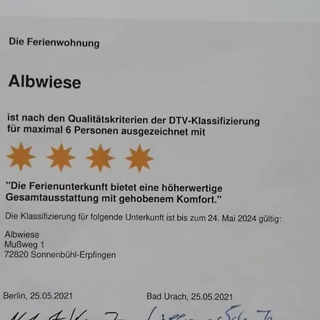 Appartement Albwiese Sonnenbühl